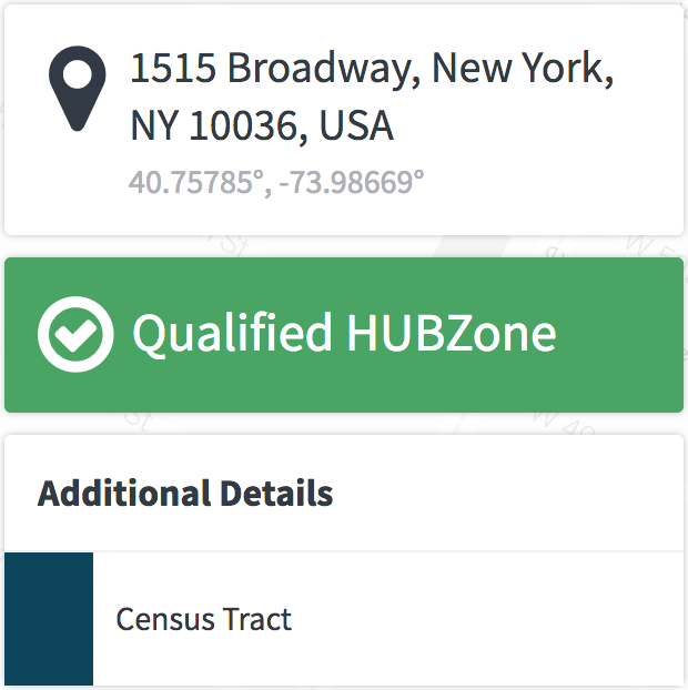 HUBZone Map Hubzone Small Business Requirements